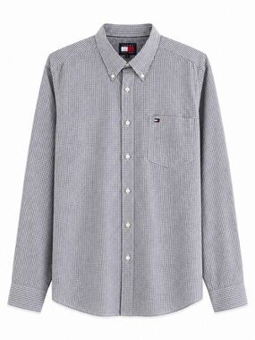 Vintage Tommy Hilfiger Purple Navy Plaid Button Down Shirt – Size XL EUC